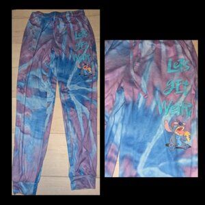 Disney Lilo And Stitch "Let's Get Weird" Lounge Jogger Pants Size S